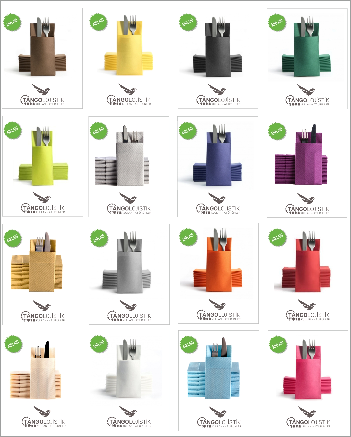 Airlaid Cepli Peçete 40x40 1/8 - Görsel 2