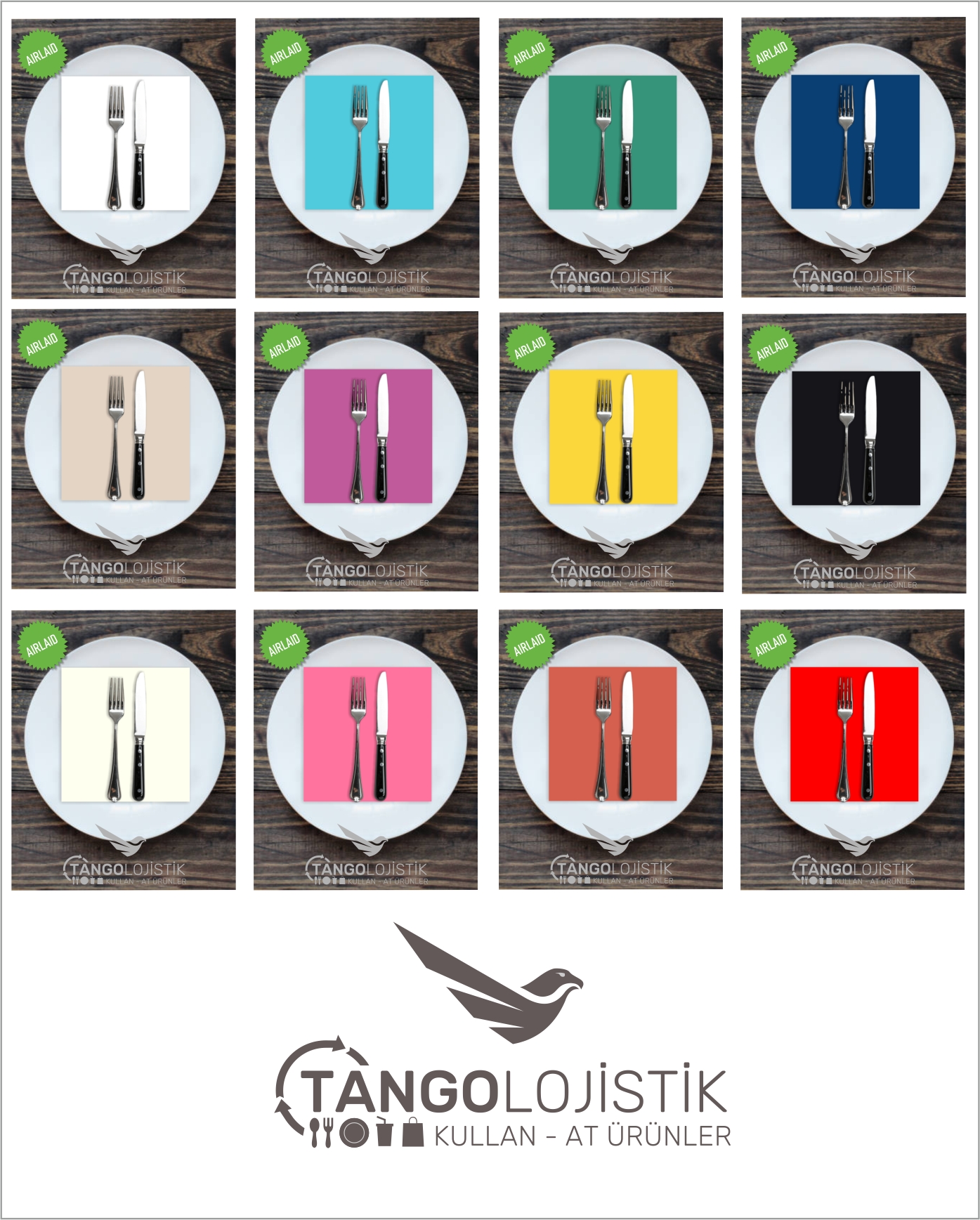 Airlaid Peçete 40x40 1/4 - Görsel 2