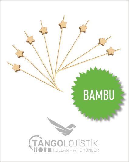 Altın Yılzdızlı Bambu Kürdan