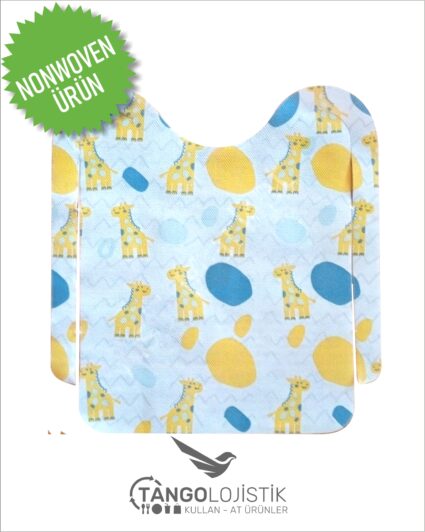 Bebek Mama Önlüğü Zürafa Desenli