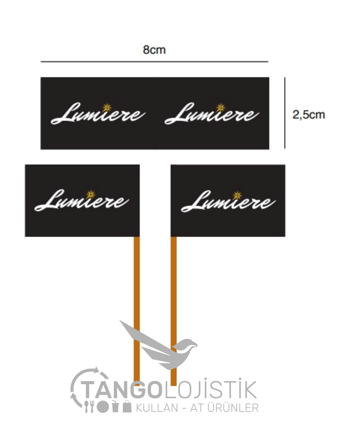 Bayraklı Kürdan - Baskılı - Görsel 2