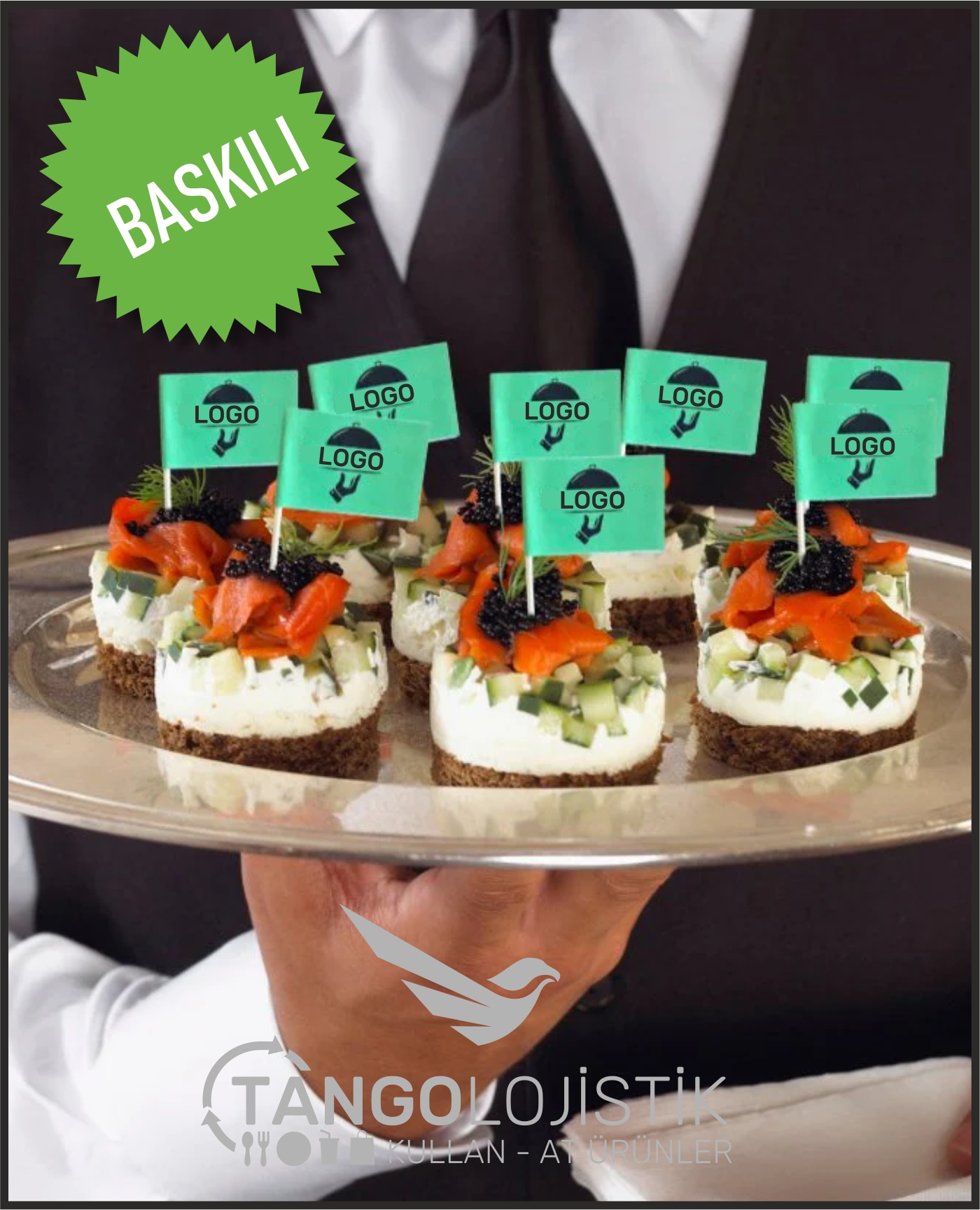 Bayraklı Kürdan - Baskılı