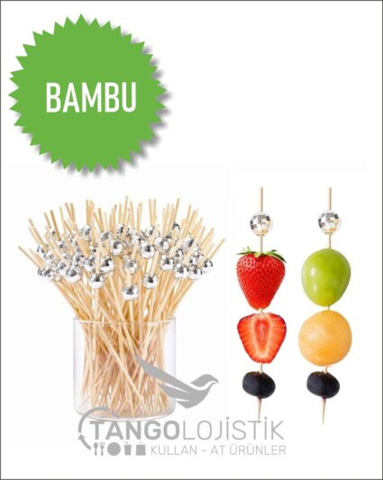 Gümüş Top Bambu Kürdan
