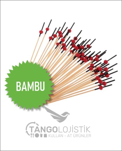 Kırmızı Top Bambu Kürdan