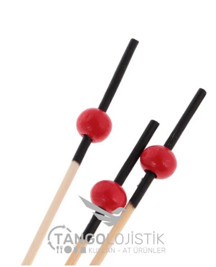 Kırmızı Top Bambu Kürdan