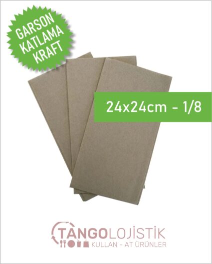 Kraft Peçete Kare 24×24 Cm 1/8