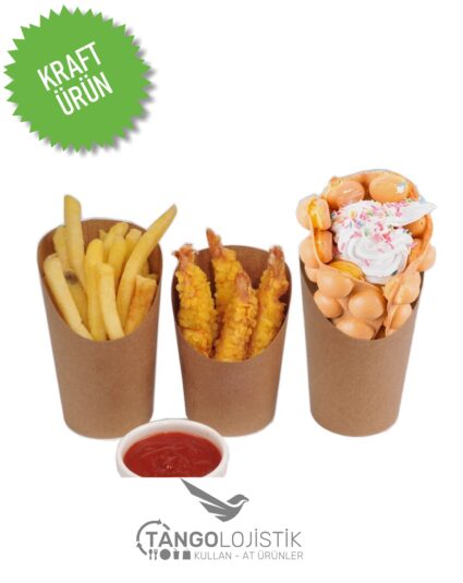 Kraft Cips Kutusu 16oz