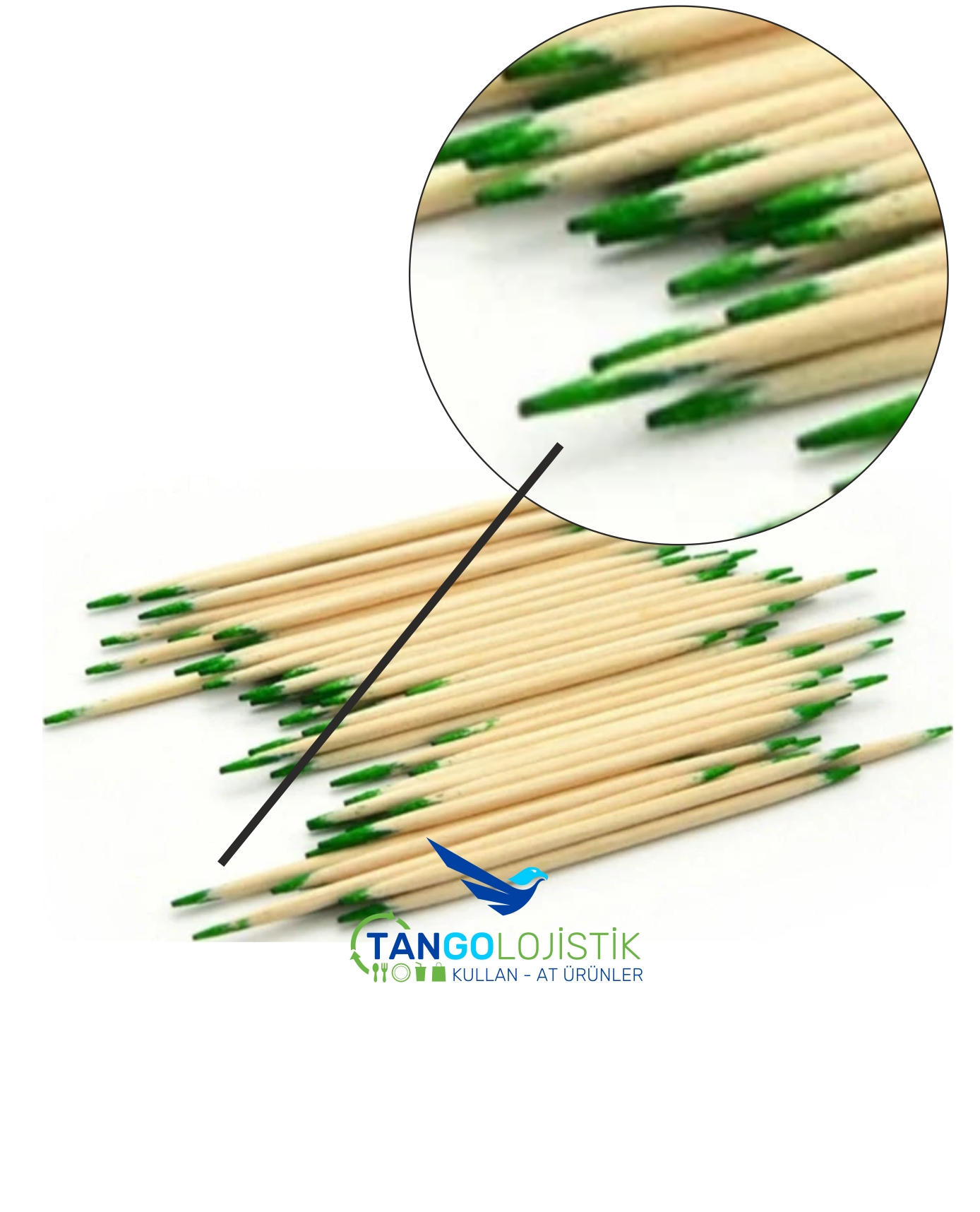 Naneli Bambu Kürdan - Görsel 2