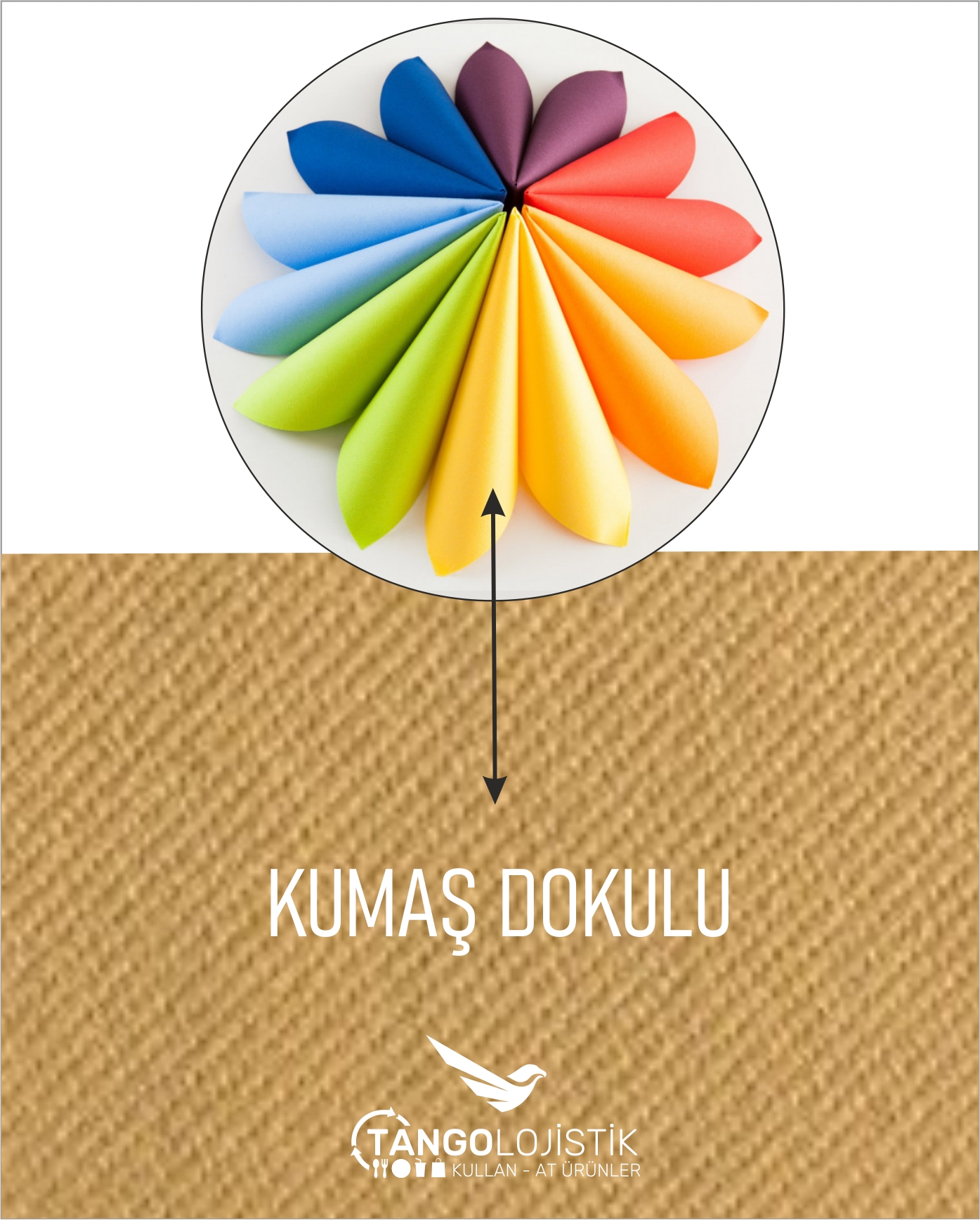 Airlaid Midi Cepli Peçete 40x24 - Görsel 3