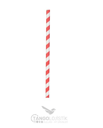 Çizgili Kağıt Pipet