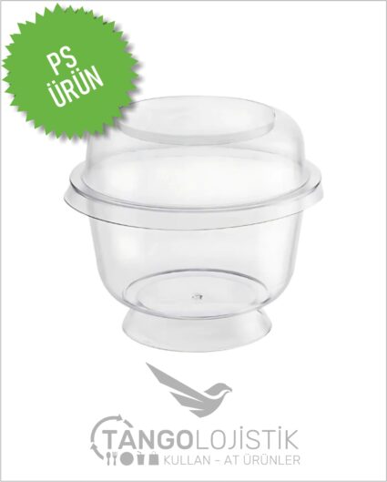 AYAKLI KASE 200 ML PS ŞEFFAF