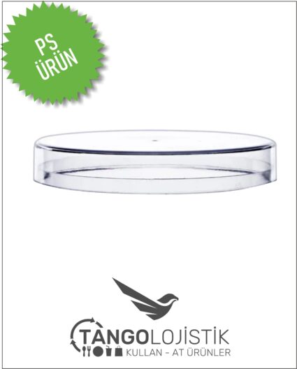 SİLİNDİR KAP 300 ML PS ŞEFFAF KAPAK