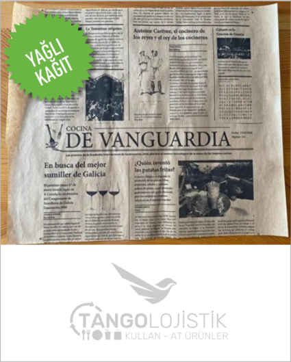 Gazete Baskılı Sunum Yağlı Kağıdı 30x35cm 10kg.