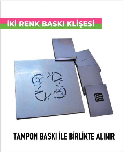 İki Renk Baskı Klişesi