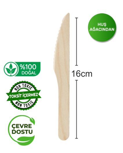 Tahta Bıçak 16 cm 100’lük paket