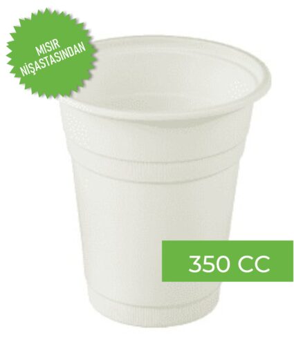 Mısır Nişastasından 350cc Bardak – 100’lü paket